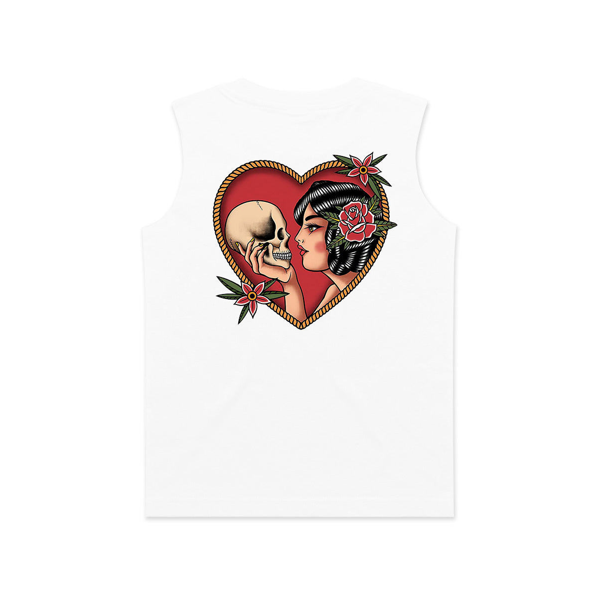 Love Till Death Print Men's Vest