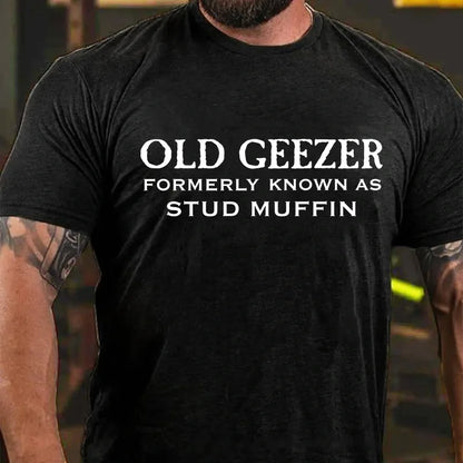 Old Geezer Formerly Known As Stud Muffin Graphic T-Shirt