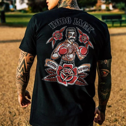 HOBO JACK printed designer short-sleeved T-shirt
