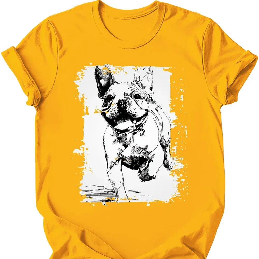 French Bulldog - Running Dog T-Shirt