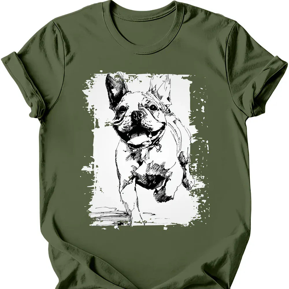French Bulldog - Running Dog T-Shirt