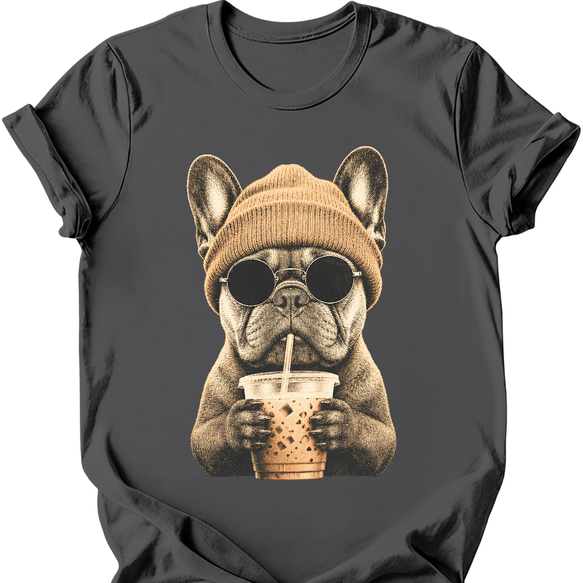 French Bulldog - Hipster Dog T-Shirt