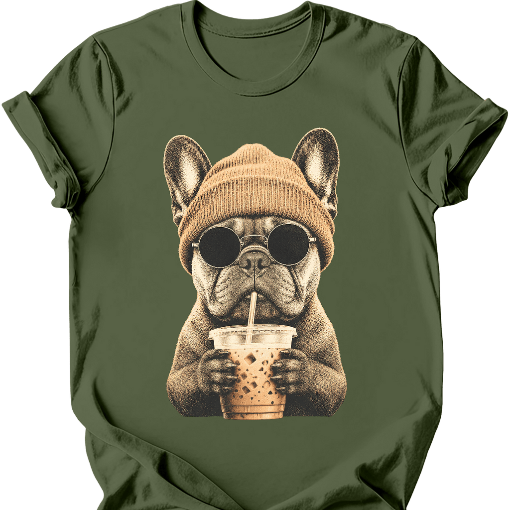French Bulldog - Hipster Dog T-Shirt