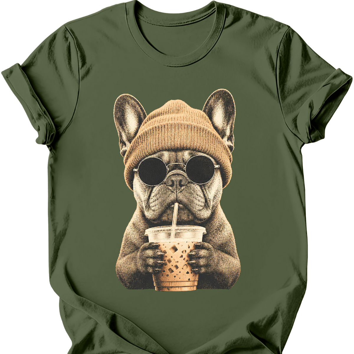 French Bulldog - Hipster Dog T-Shirt