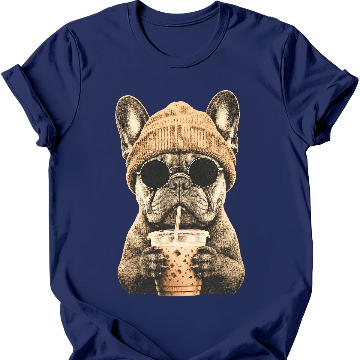 French Bulldog - Hipster Dog T-Shirt
