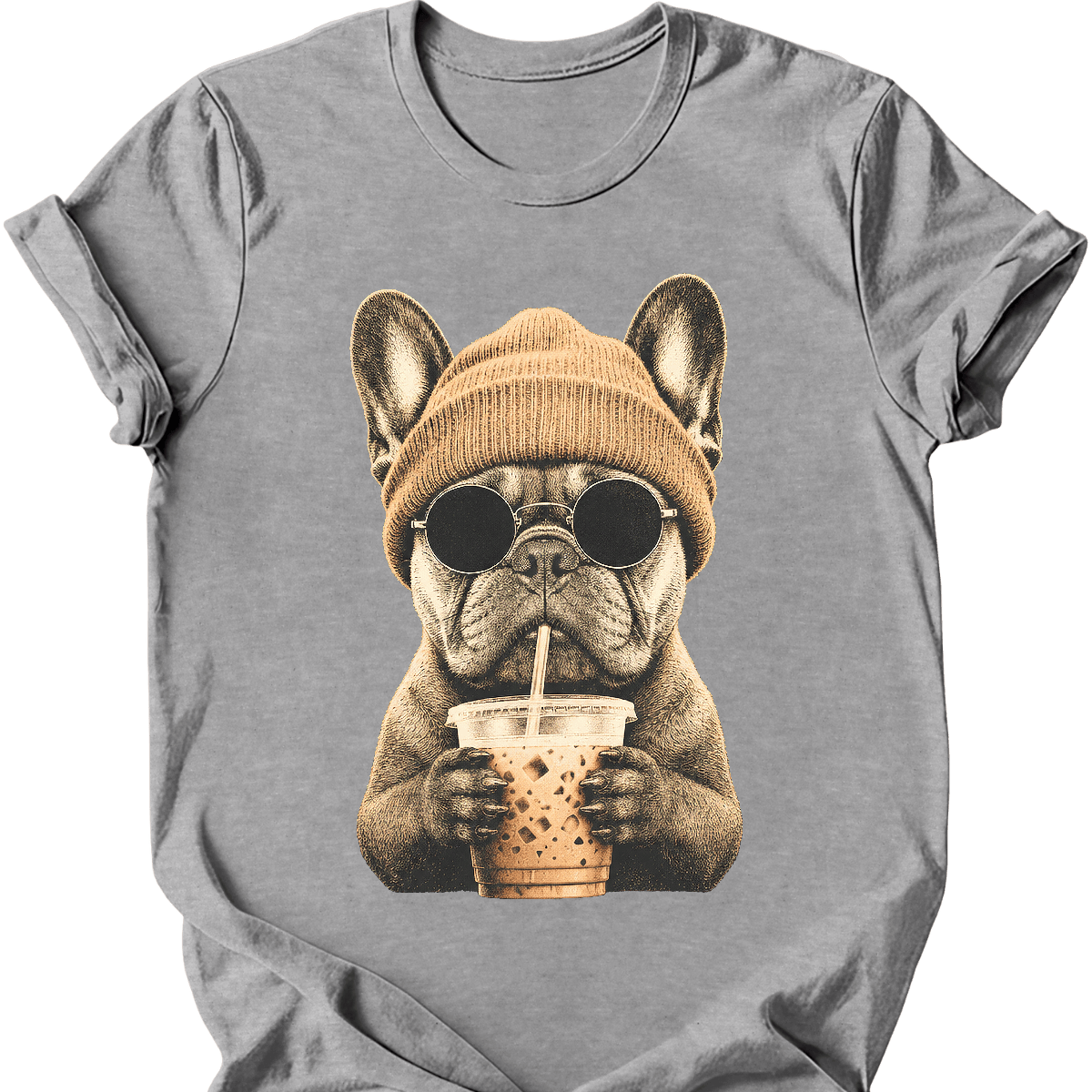 French Bulldog - Hipster Dog T-Shirt