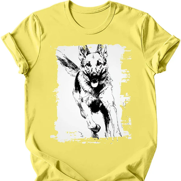 German Shepherd - Running Dog T-Shirt