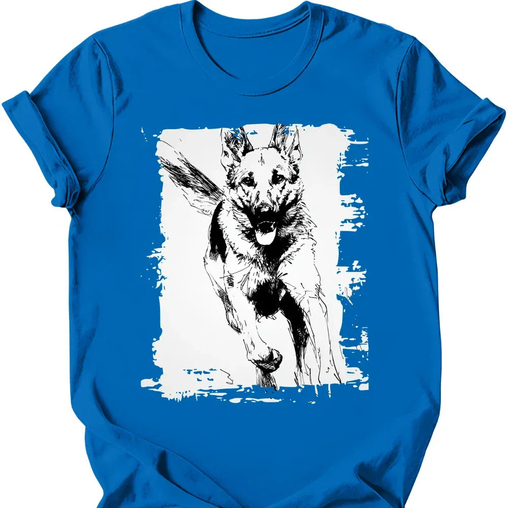 German Shepherd - Running Dog T-Shirt