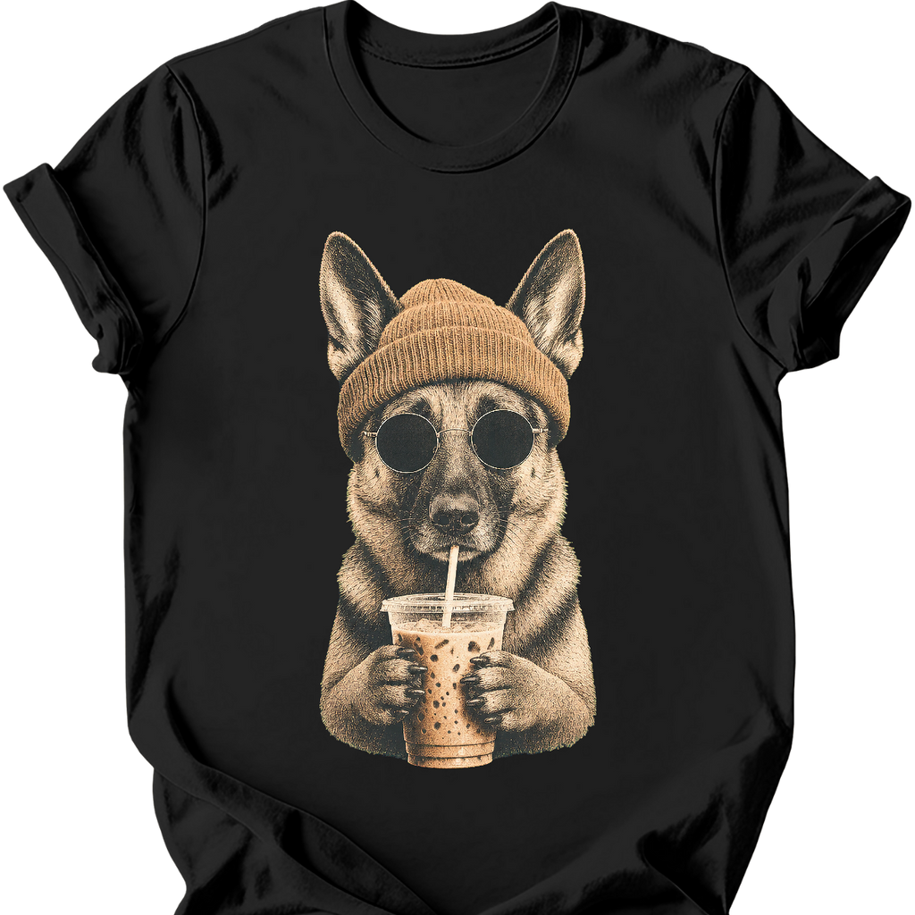 German Shepherd - Hipster Dog T-Shirt