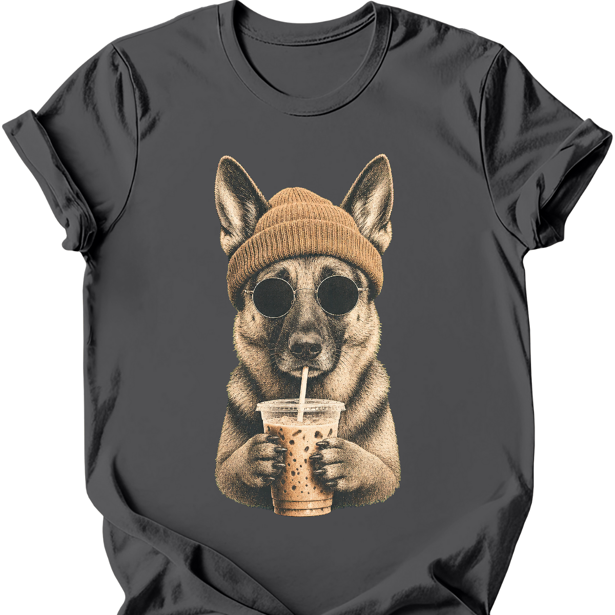 German Shepherd - Hipster Dog T-Shirt