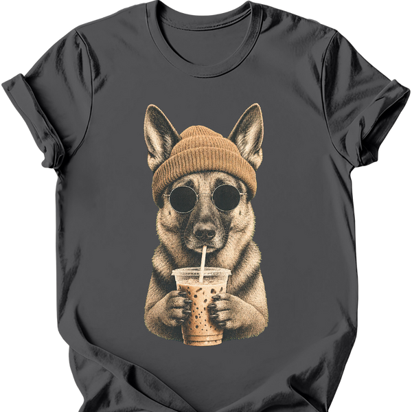 German Shepherd - Hipster Dog T-Shirt