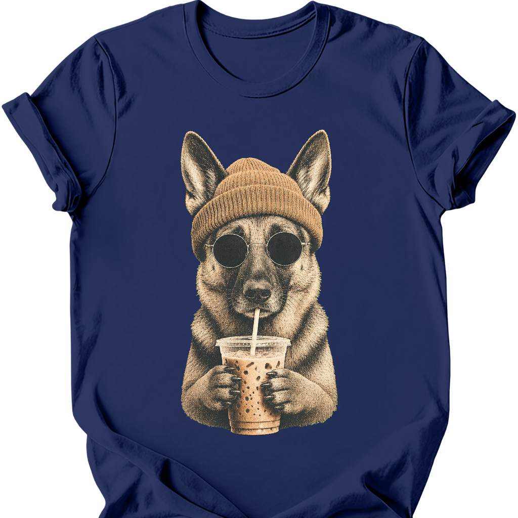 German Shepherd - Hipster Dog T-Shirt