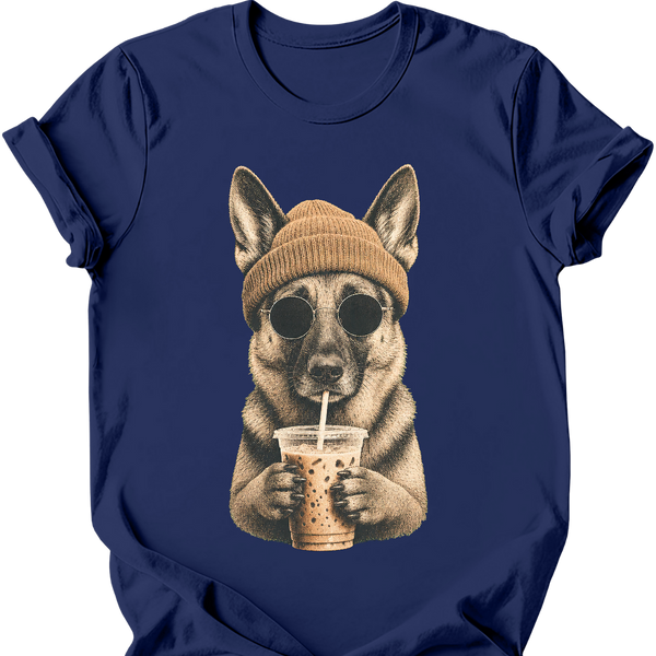 German Shepherd - Hipster Dog T-Shirt