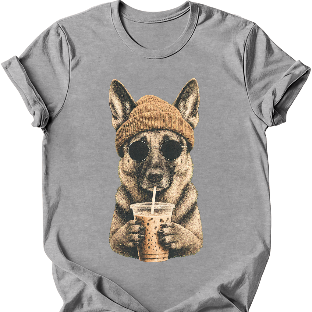 German Shepherd - Hipster Dog T-Shirt