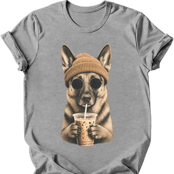 German Shepherd - Hipster Dog T-Shirt