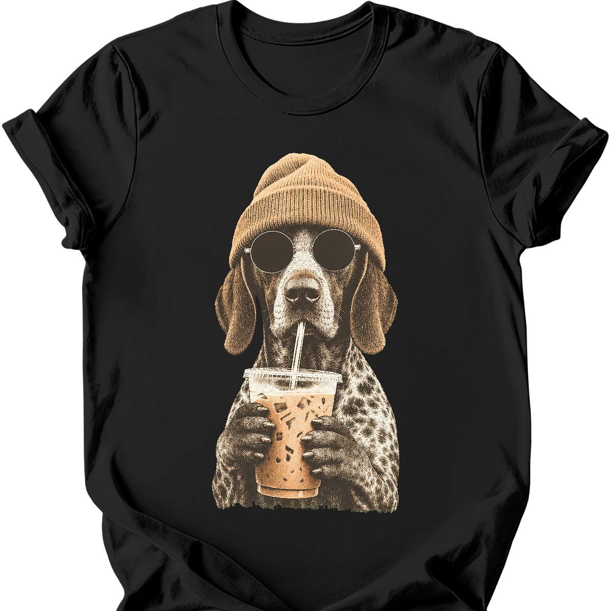 German Shorthaired Pointer - Hipster Dog T-Shirt Secondary image