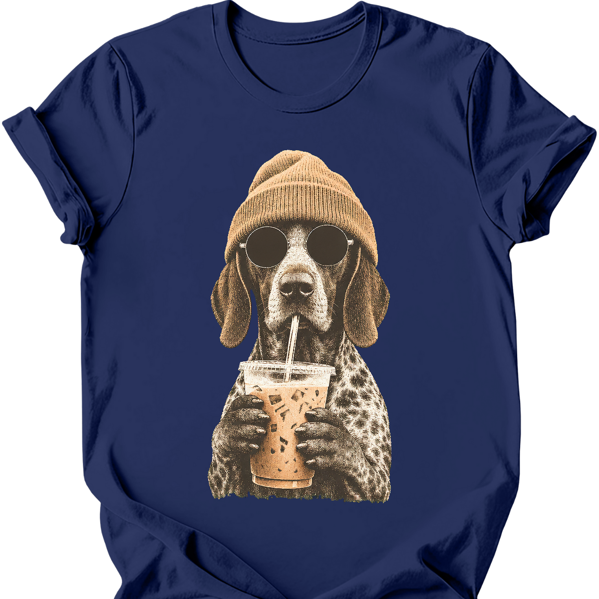German Shorthaired Pointer - Hipster Dog T-Shirt Main image