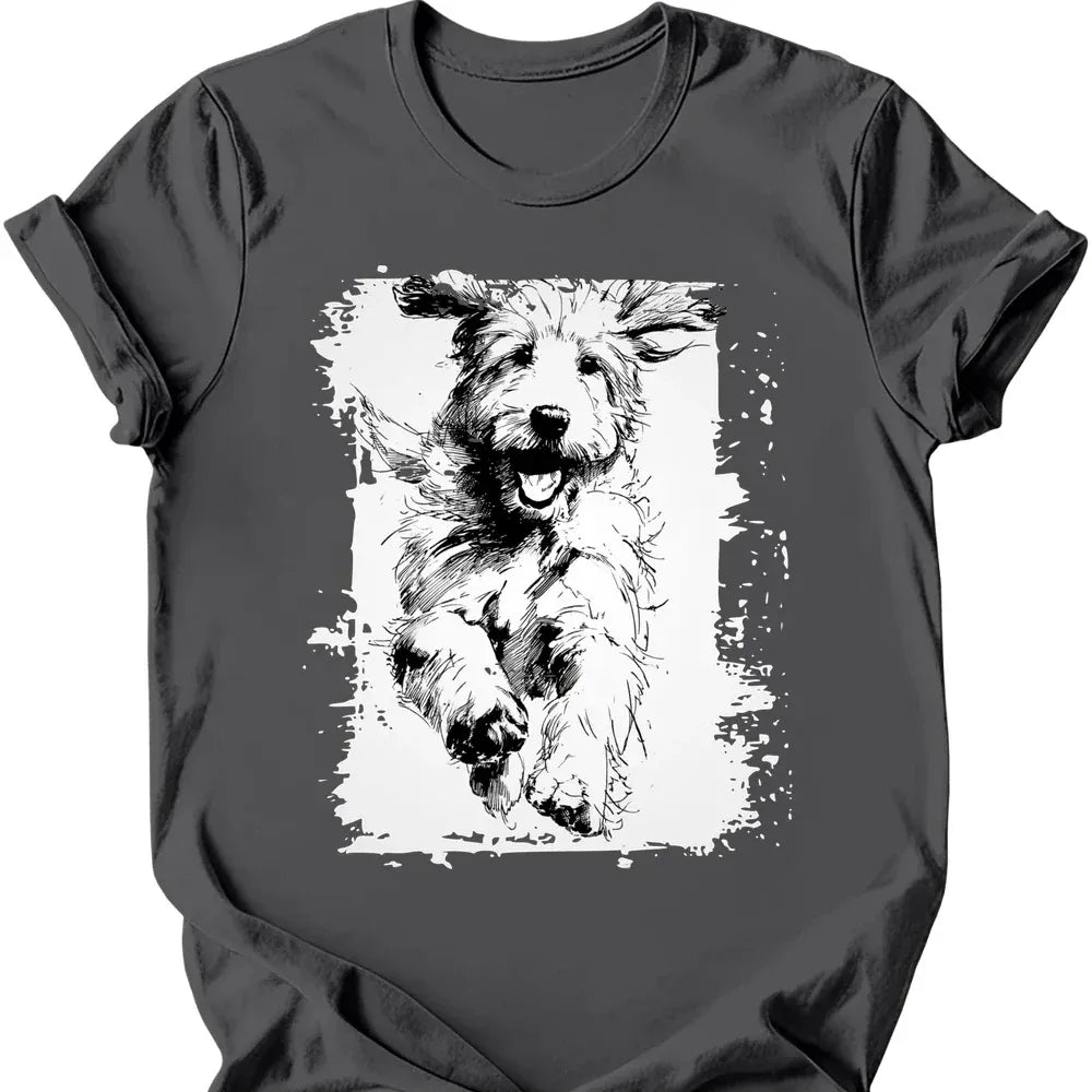 Golden Doodle - Running Dog T-Shirt Main image