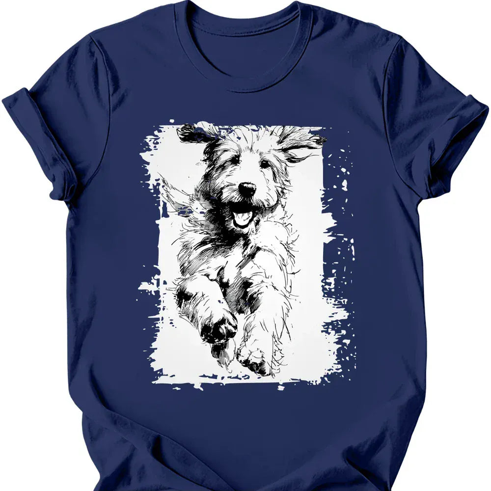 Golden Doodle - Running Dog T-Shirt Secondary image