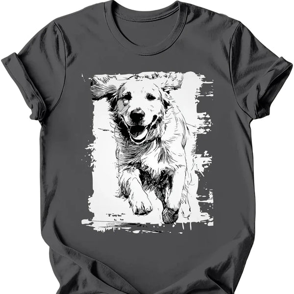 Golden Retriever - Running Dog T-Shirt