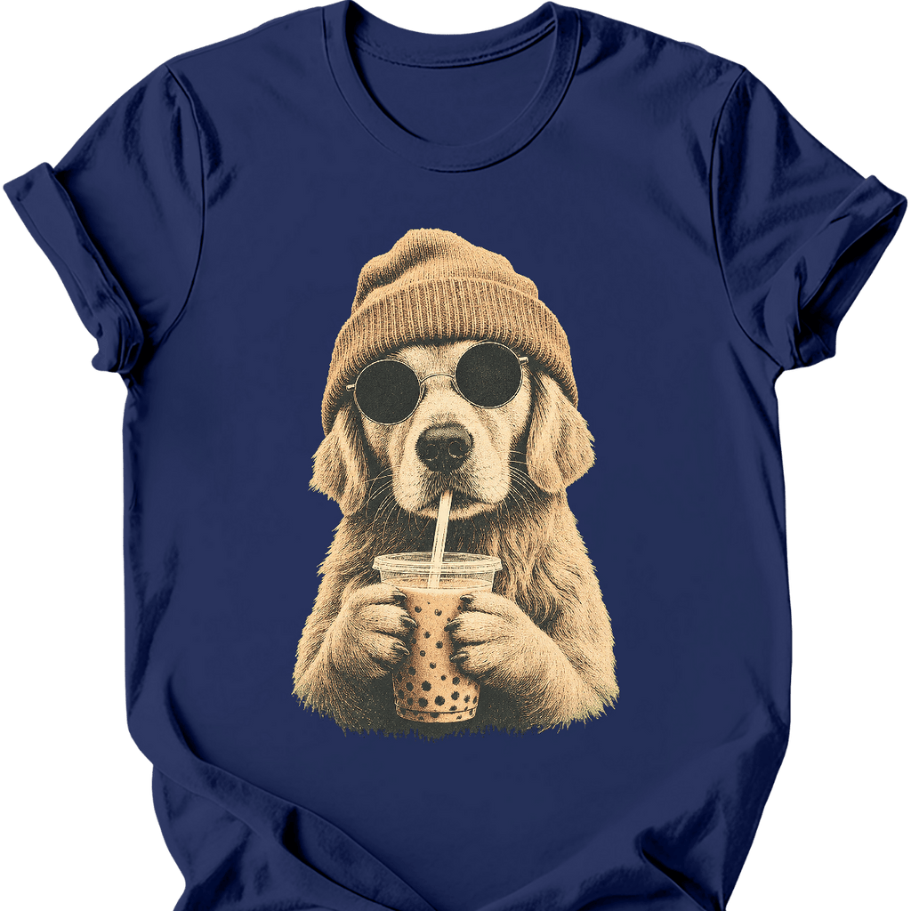 Golden Retriever - Hipster Dog T-Shirt