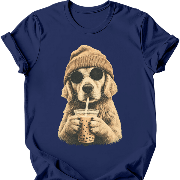 Golden Retriever - Hipster Dog T-Shirt