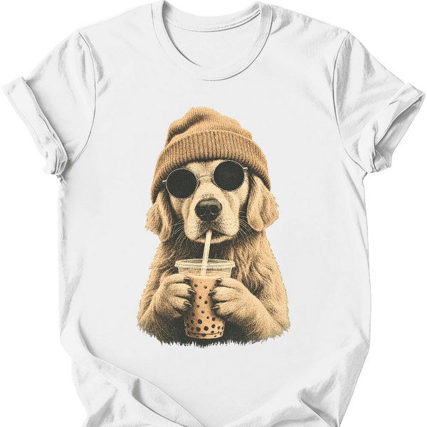 Golden Retriever - Hipster Dog T-Shirt