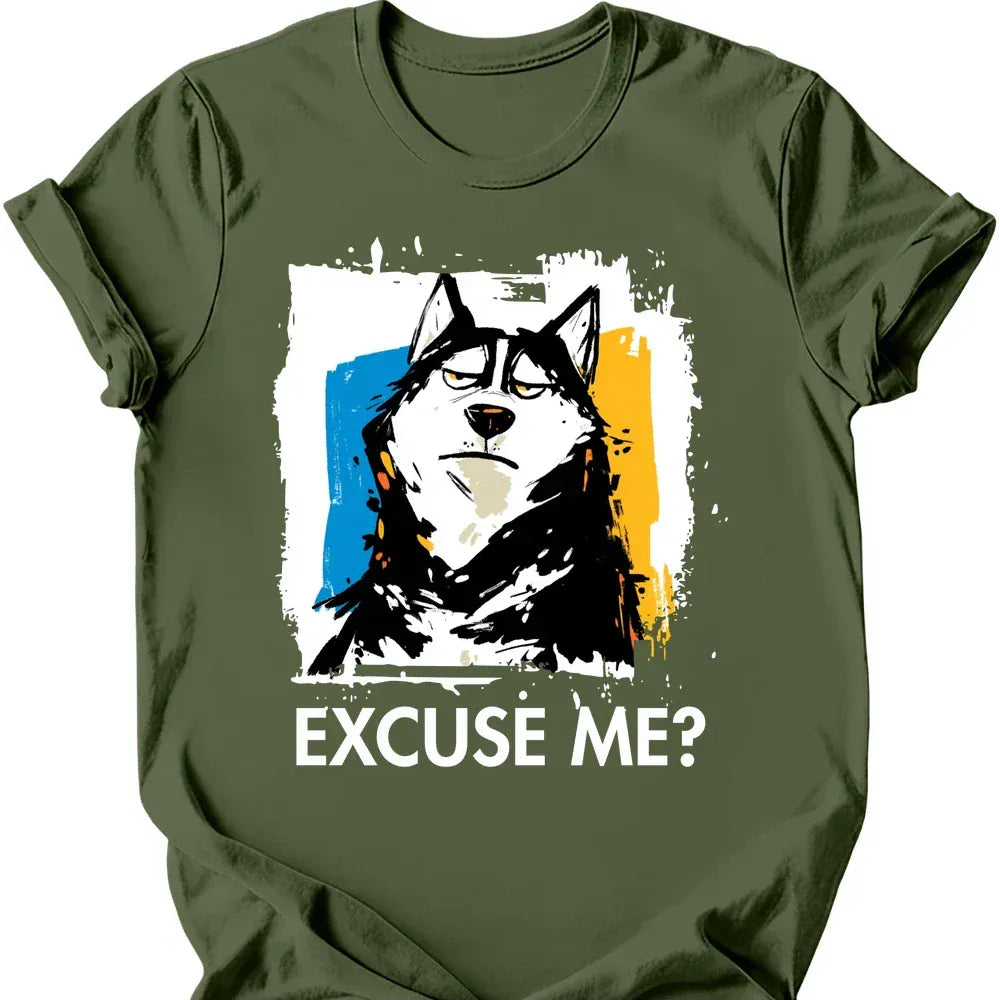 Husky - Excuse Me Dog T-Shirt