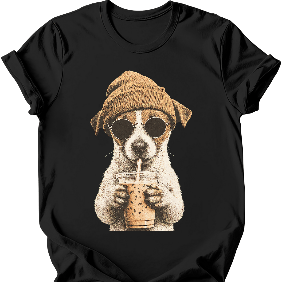 Jack Russell - Hipster Dog T-Shirt Secondary image