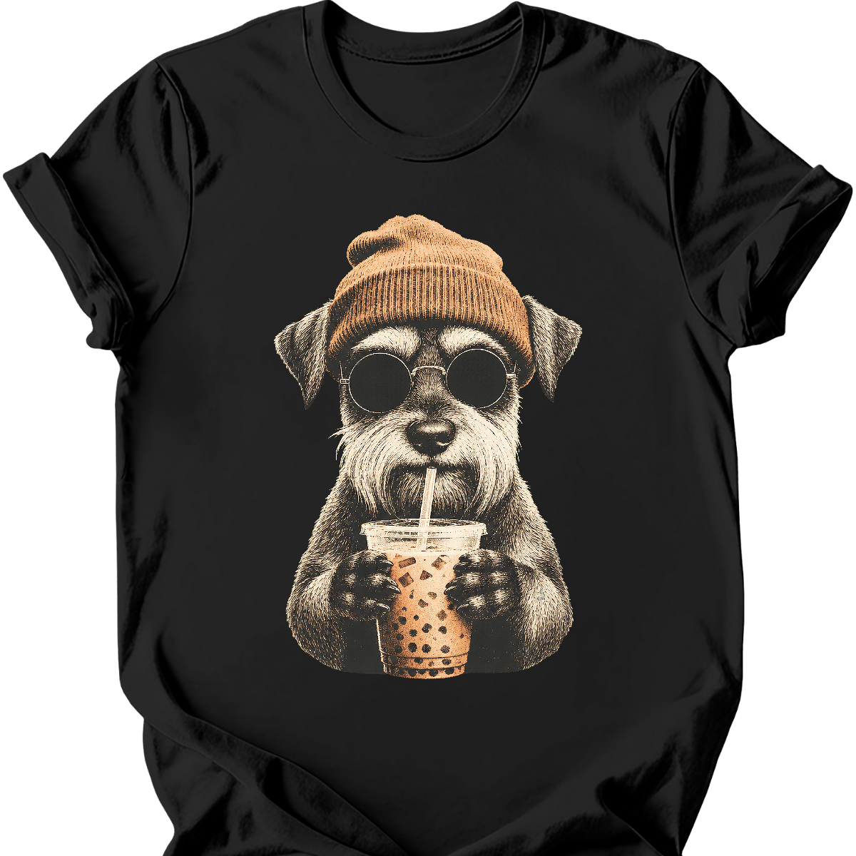 Miniature Schnauzer - Hipster Dog T-Shirt Secondary image