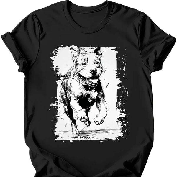 Pitbull - Running Dog T-Shirt