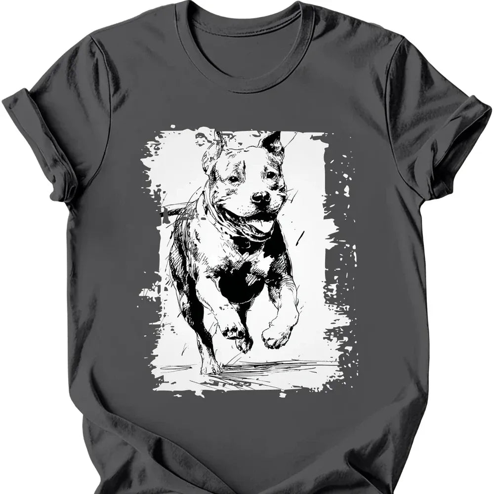 Pitbull - Running Dog T-Shirt