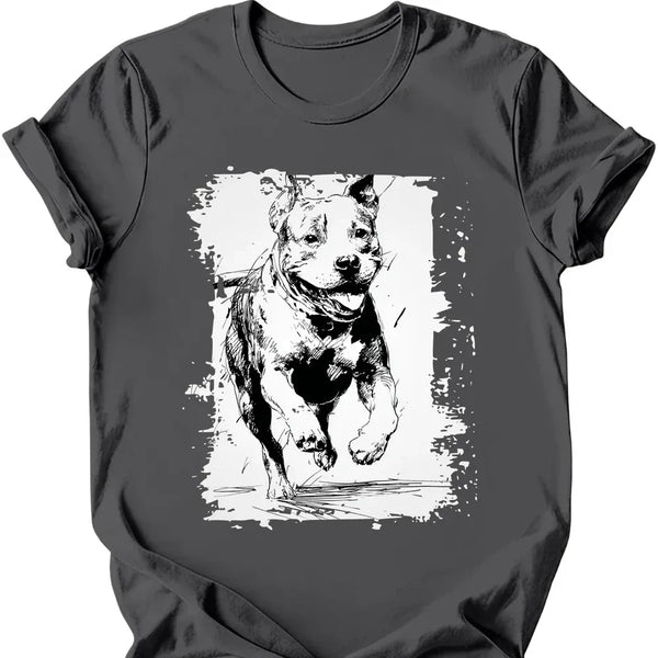 Pitbull - Running Dog T-Shirt