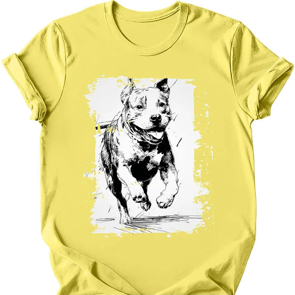 Pitbull - Running Dog T-Shirt