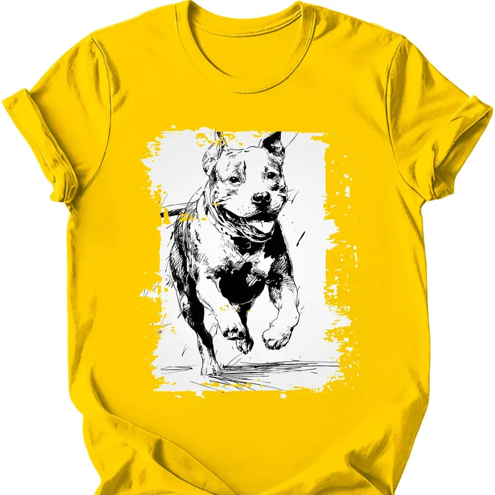 Pitbull - Running Dog T-Shirt