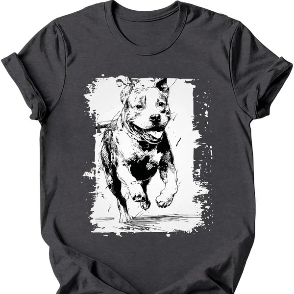 Pitbull - Running Dog T-Shirt