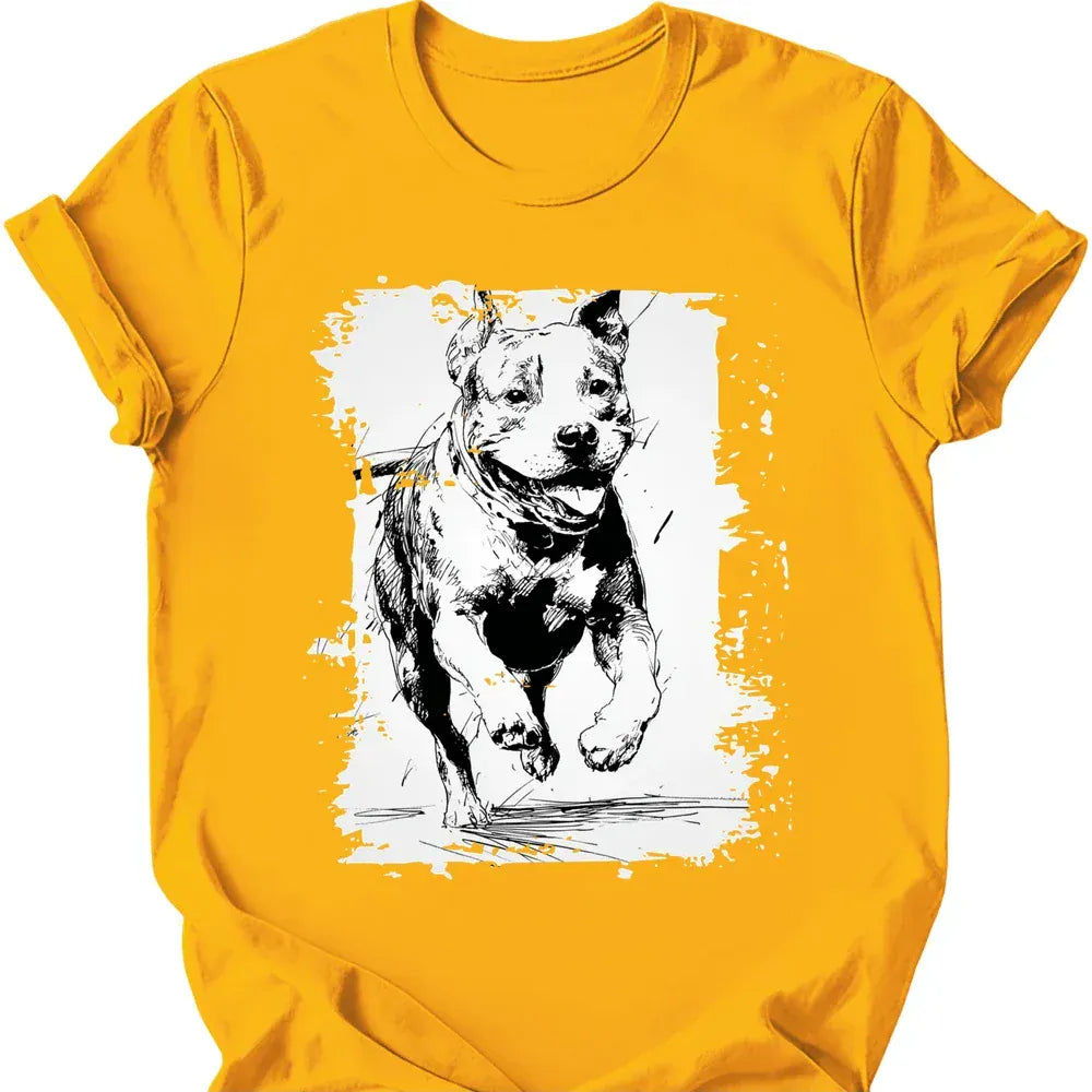 Pitbull - Running Dog T-Shirt