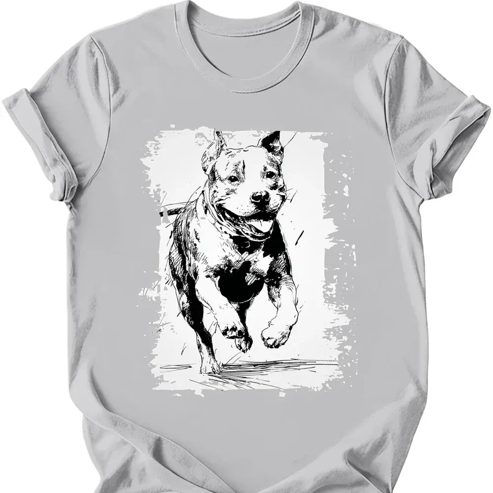 Pitbull - Running Dog T-Shirt