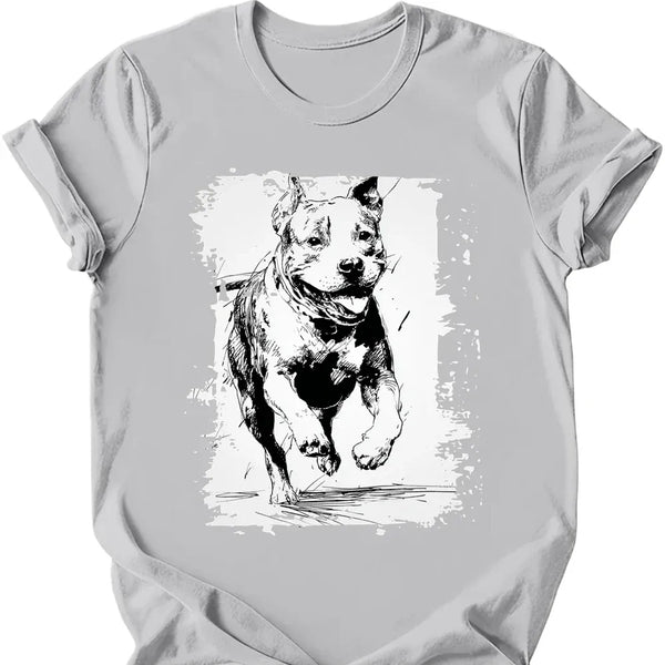 Pitbull - Running Dog T-Shirt