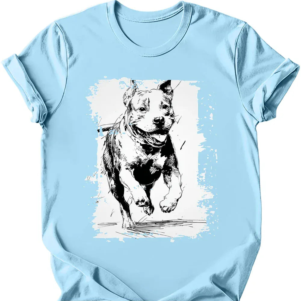 Pitbull - Running Dog T-Shirt