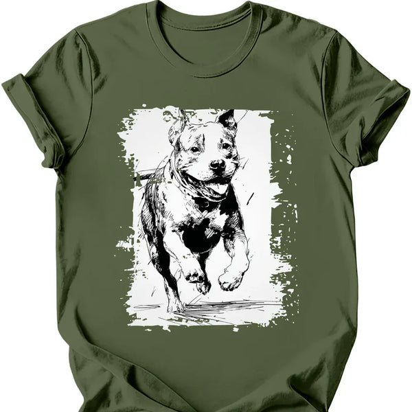Pitbull - Running Dog T-Shirt