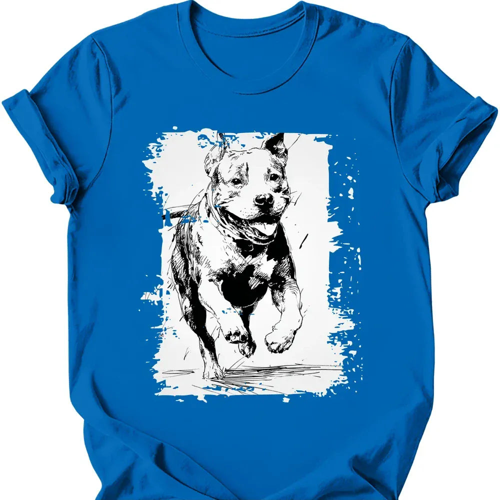 Pitbull - Running Dog T-Shirt