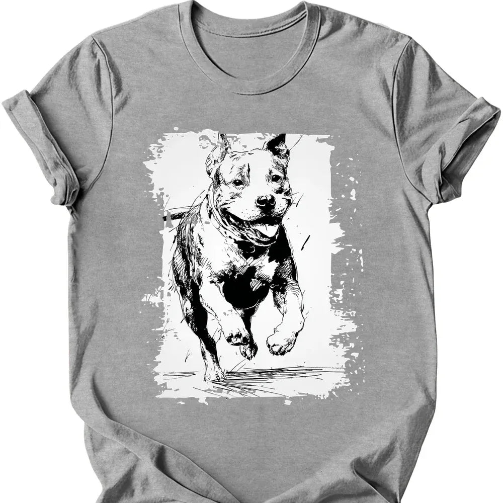 Pitbull - Running Dog T-Shirt