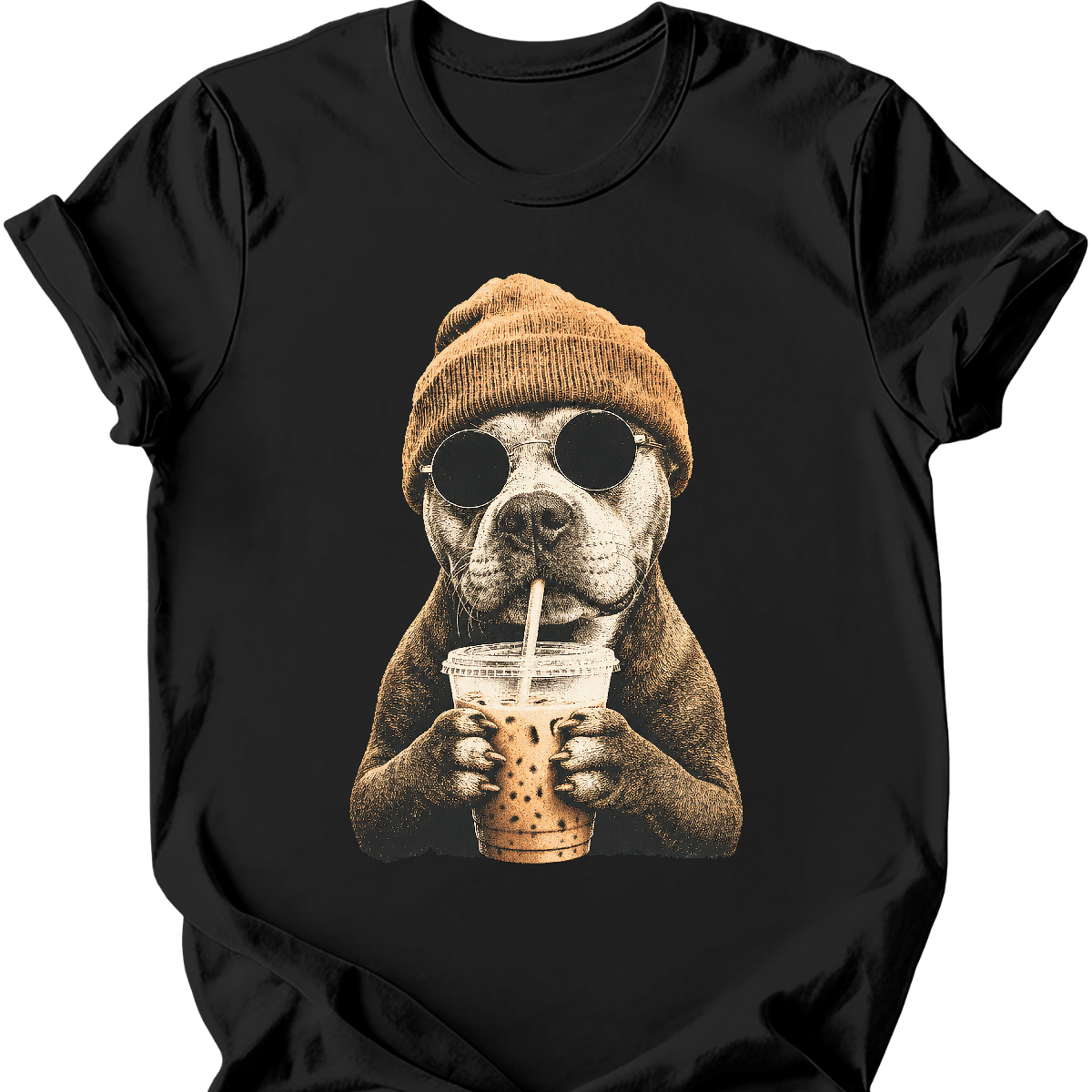 Pitbull - Hipster Dog T-Shirt Secondary image
