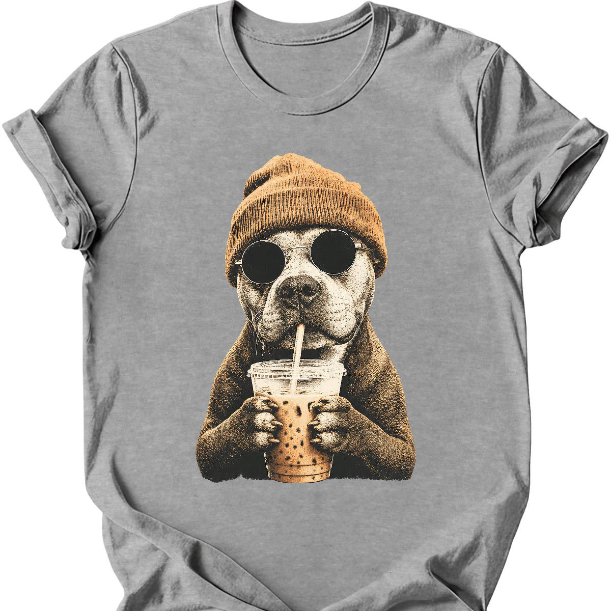 Pitbull - Hipster Dog T-Shirt
