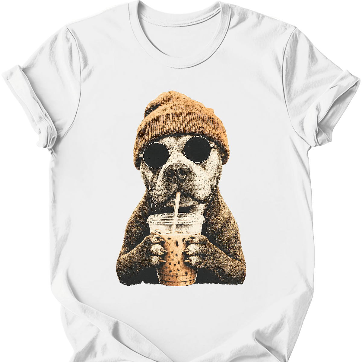 Pitbull - Hipster Dog T-Shirt