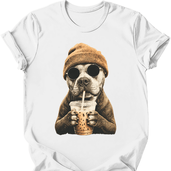 Pitbull - Hipster Dog T-Shirt