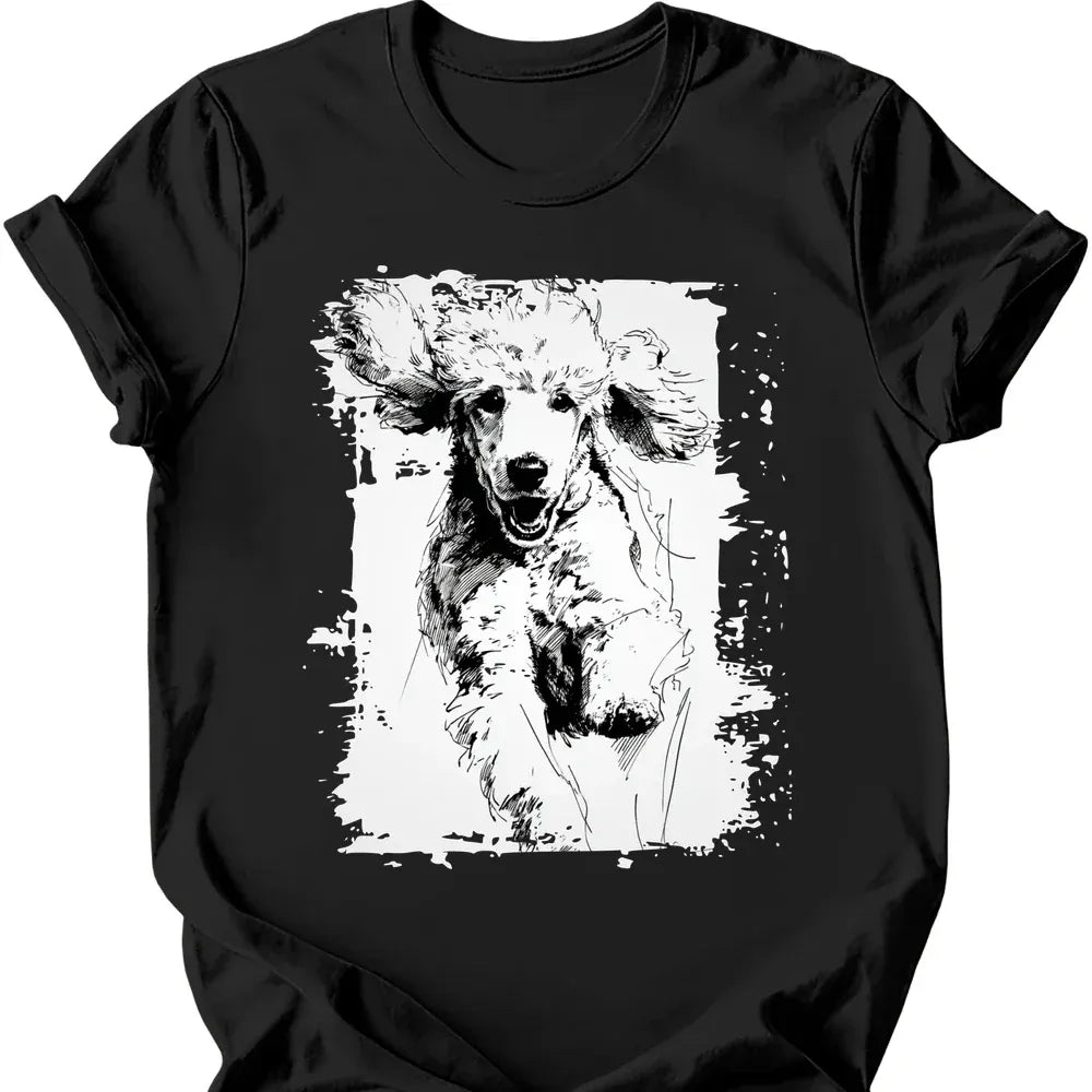 Poodle - Running Dog T-Shirt
