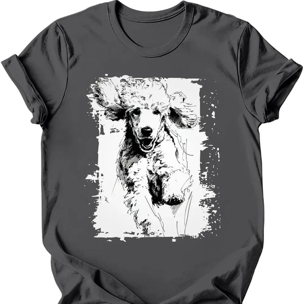 Poodle - Running Dog T-Shirt