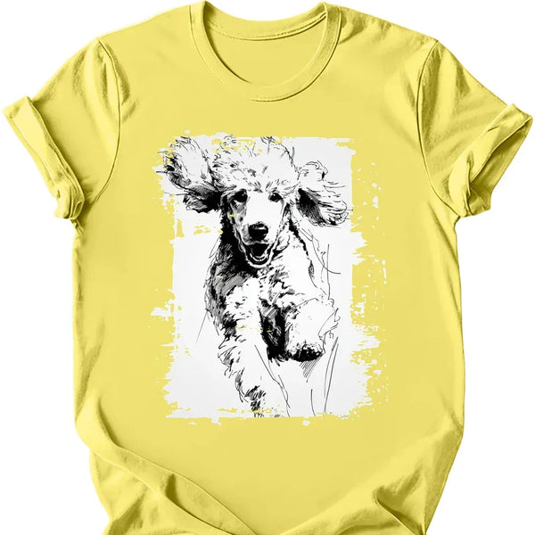 Poodle - Running Dog T-Shirt